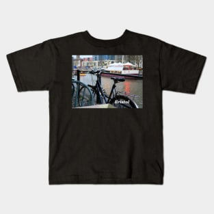 Cycle at Bristol Harbour England UK Kids T-Shirt